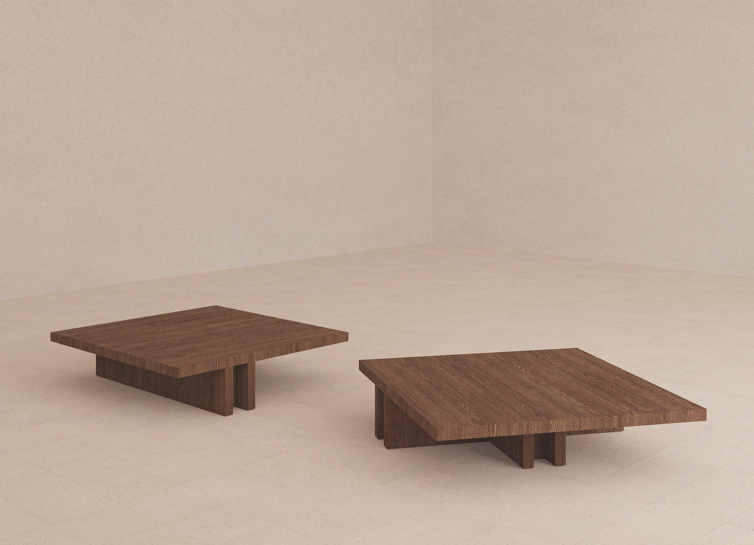 Timber side table and coffee table