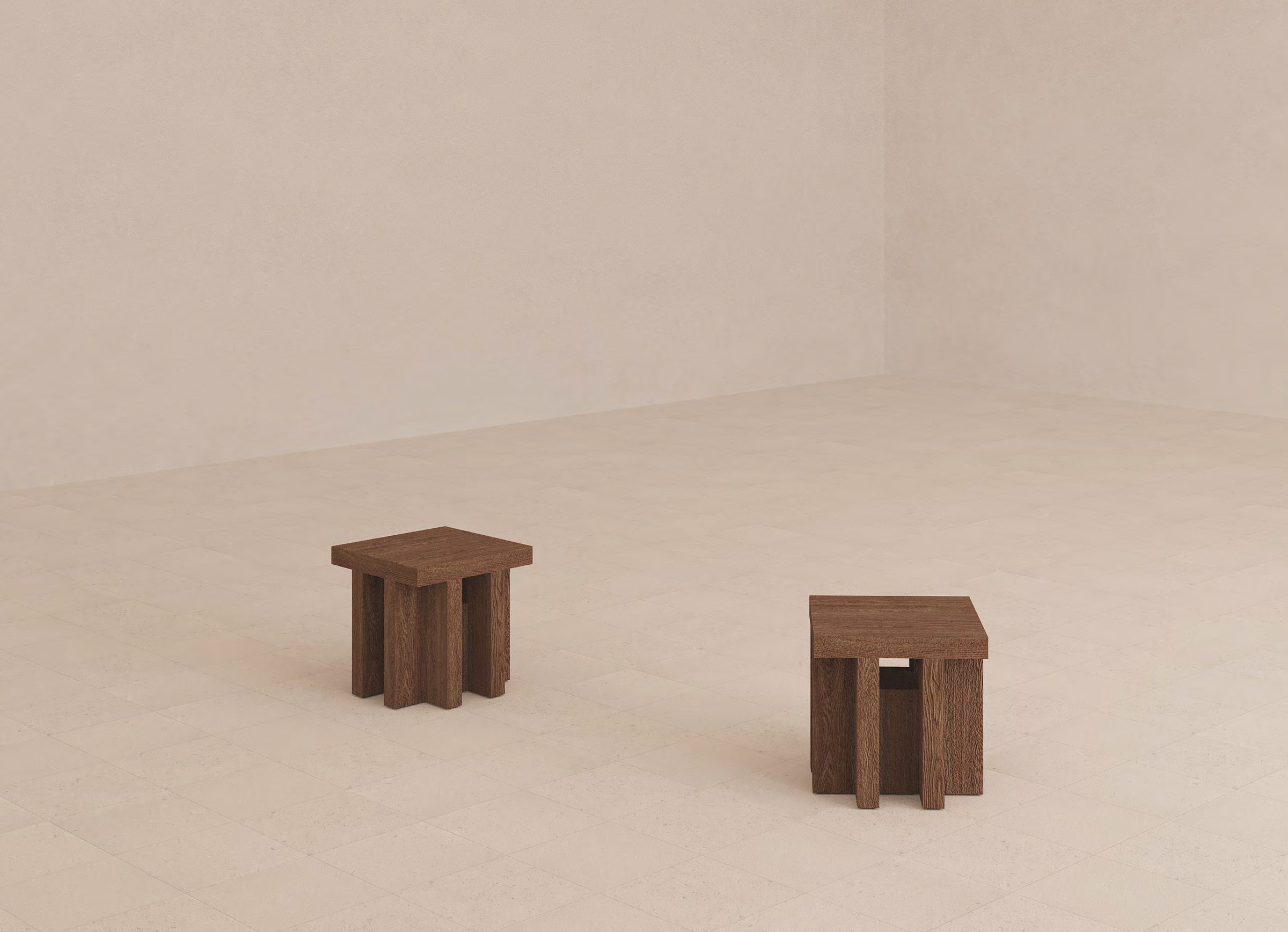 Timber side table and coffee table